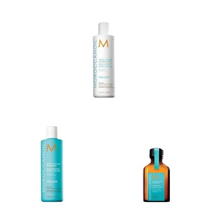 Moroccanoil Extra Volumen Shampoo und Conditioner Set mit Behandlung 25ml