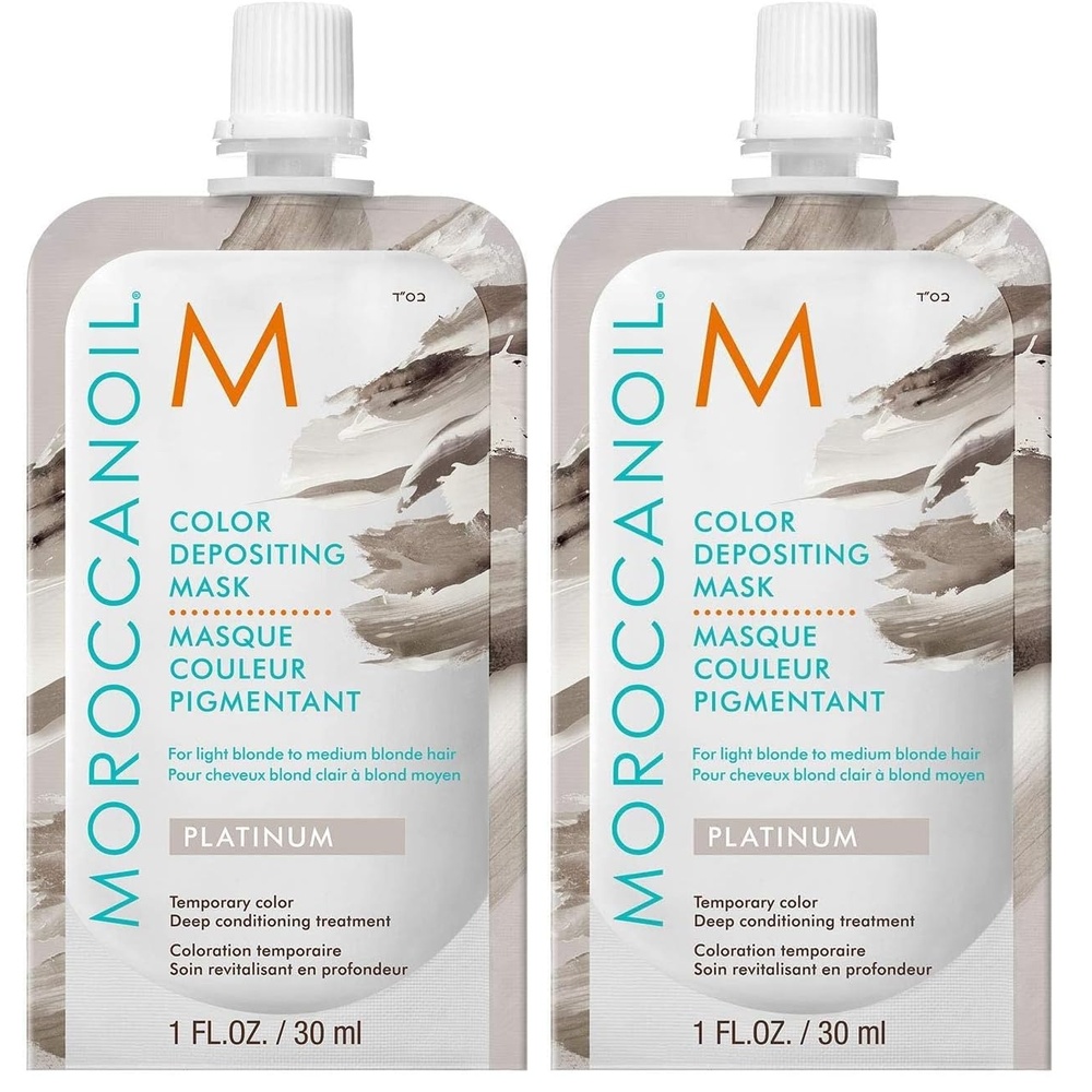image:imageMoroccanoil Color Depositing Mask Probepackung Platinum1 stck 2er Pack